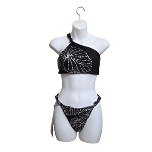 Live! NWT Bossa Floral Reversable Bikini Set Sz L